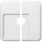 Ekena Millwork Lucan Architectural Grde PVC Contemporary Ceiling Medallion, Two Piece, 16"OD x 3"ID x 5 1/2"C x 1"P CMP16LN2-03000 - alternate 1